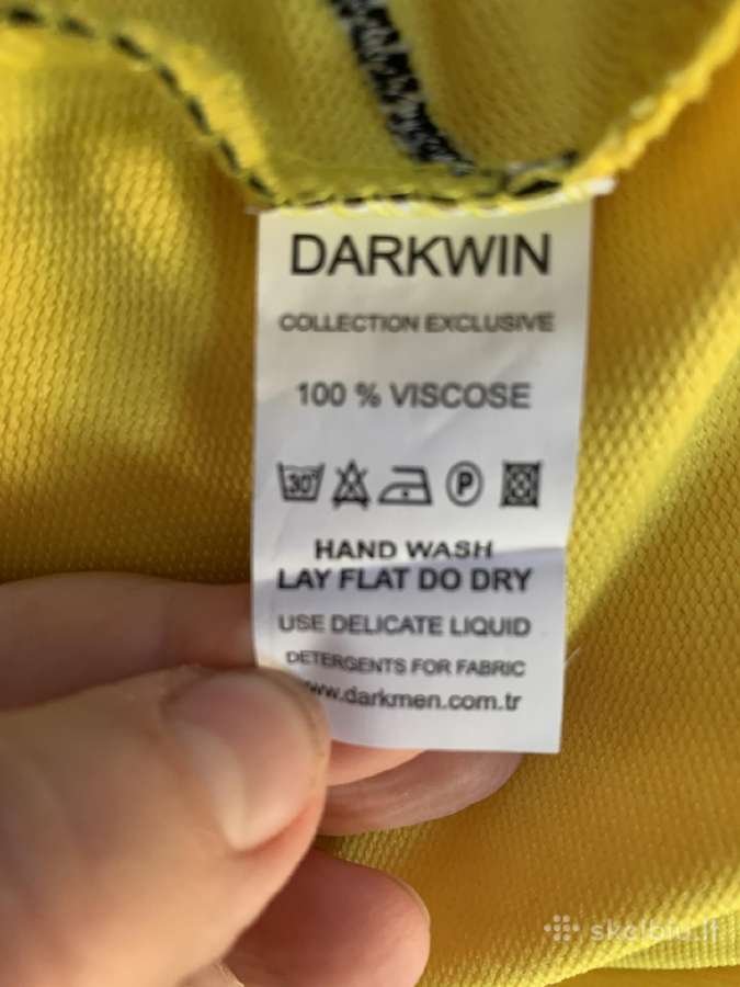 Geltona su juodomis gėlėmis Darkwin suknelė - nuotraukos Nr. 9