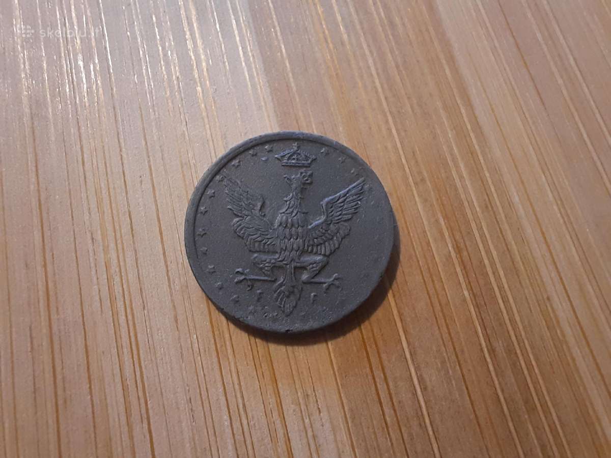 5 Fenigow feningai 1917 - Lenkija - nuotraukos Nr. 2