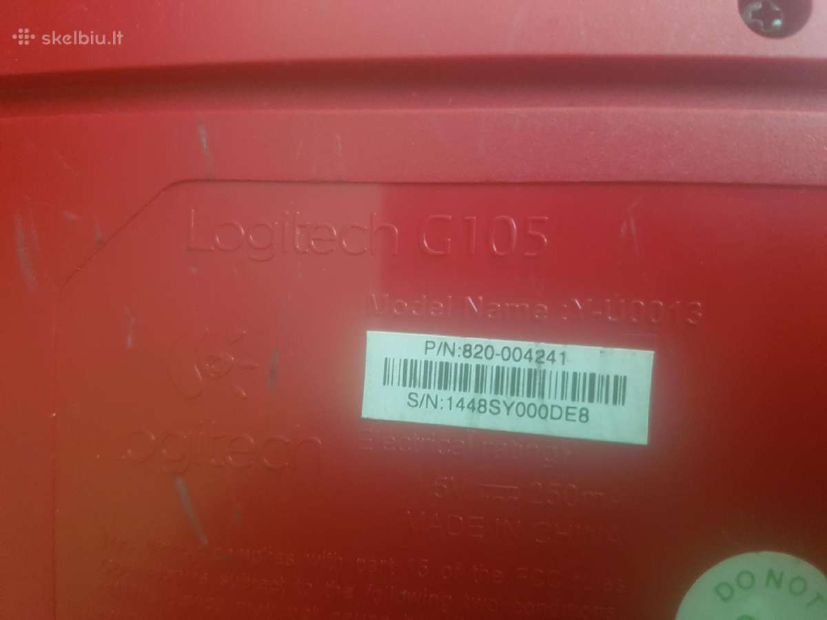 Logitech g105 klaviatūra žaidimams.nauja - nuotraukos Nr. 3