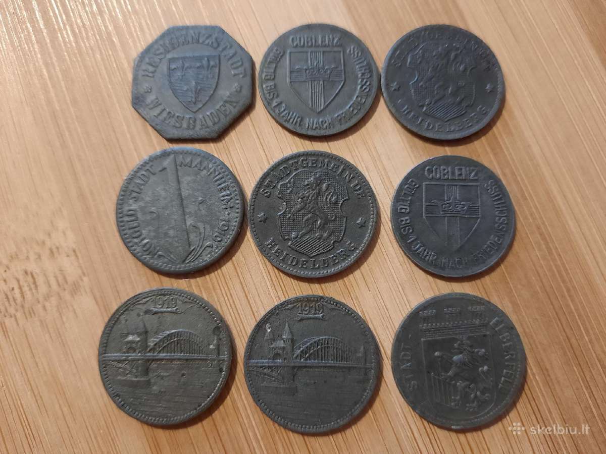 10 pfennig feningai 1917 - 1919 Vokietija - nuotraukos Nr. 2