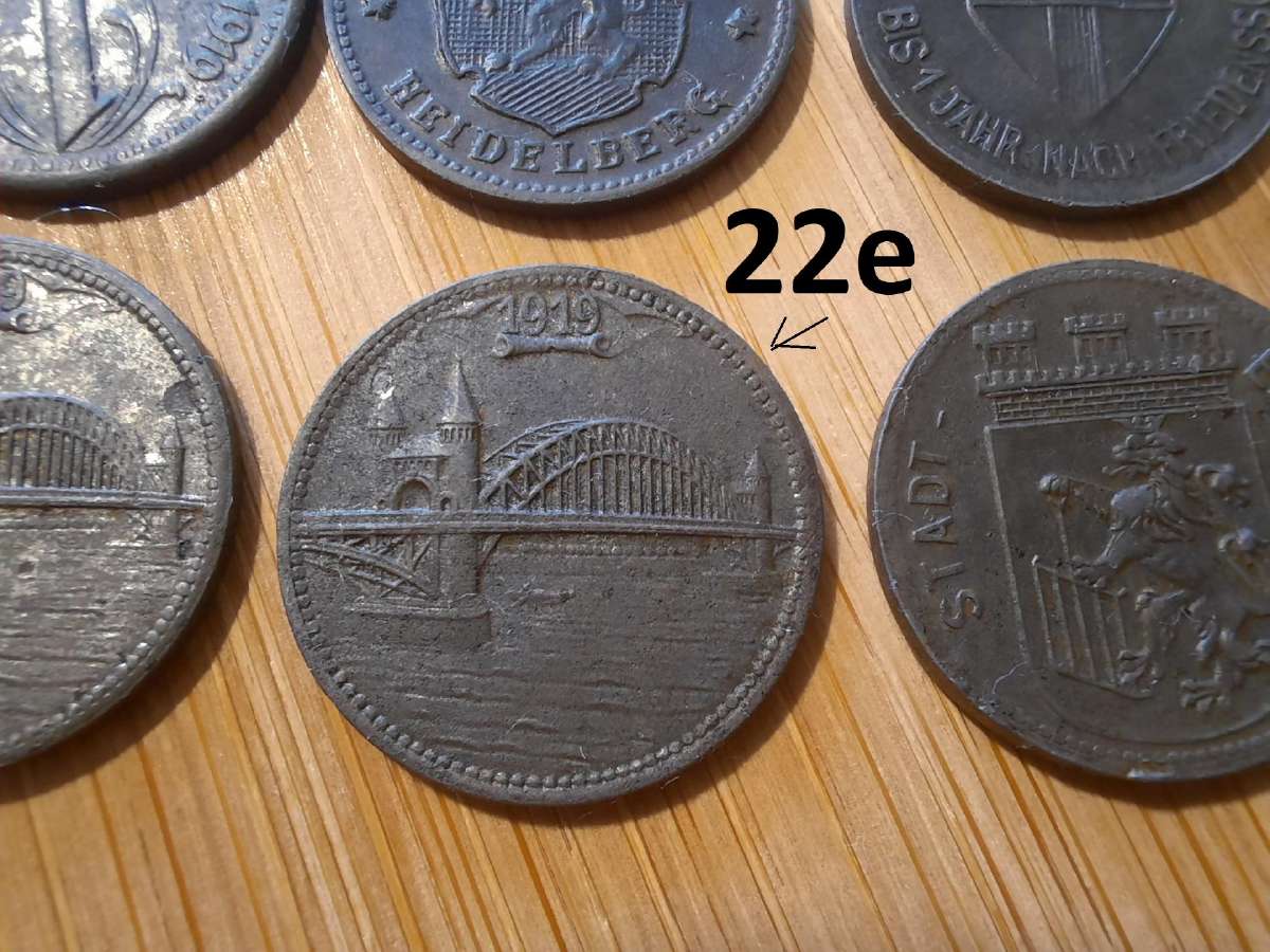 10 pfennig feningai 1917 - 1919 Vokietija - nuotraukos Nr. 18