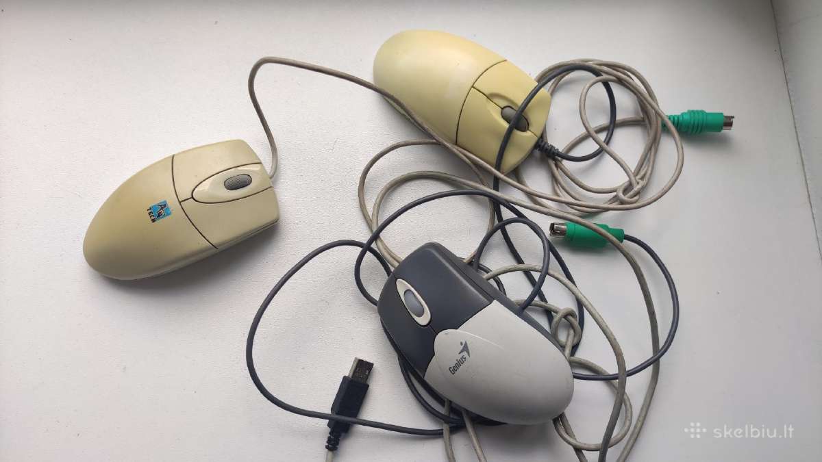 Kompiuterio optinės pelės 3vnt.