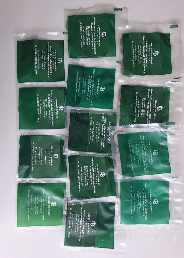 1,5 € Monetos. Rinkinys, 15 monetų - nuotraukos Nr. 3