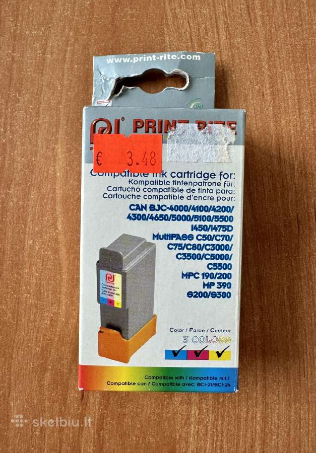 Spalvoti dažai printeriui