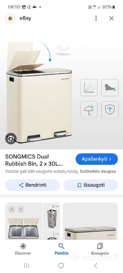 Šiukšledėžės rūšiavimui - nuotraukos Nr. 2