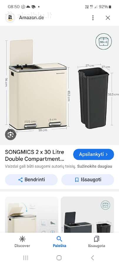 Šiukšledėžės rūšiavimui - nuotraukos Nr. 3