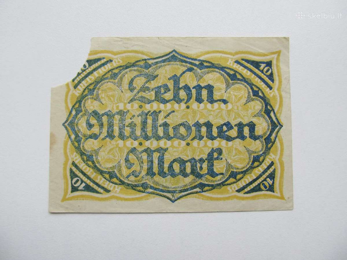 10 milijonu markiu , Moers Vokietija , 1923 - nuotraukos Nr. 2
