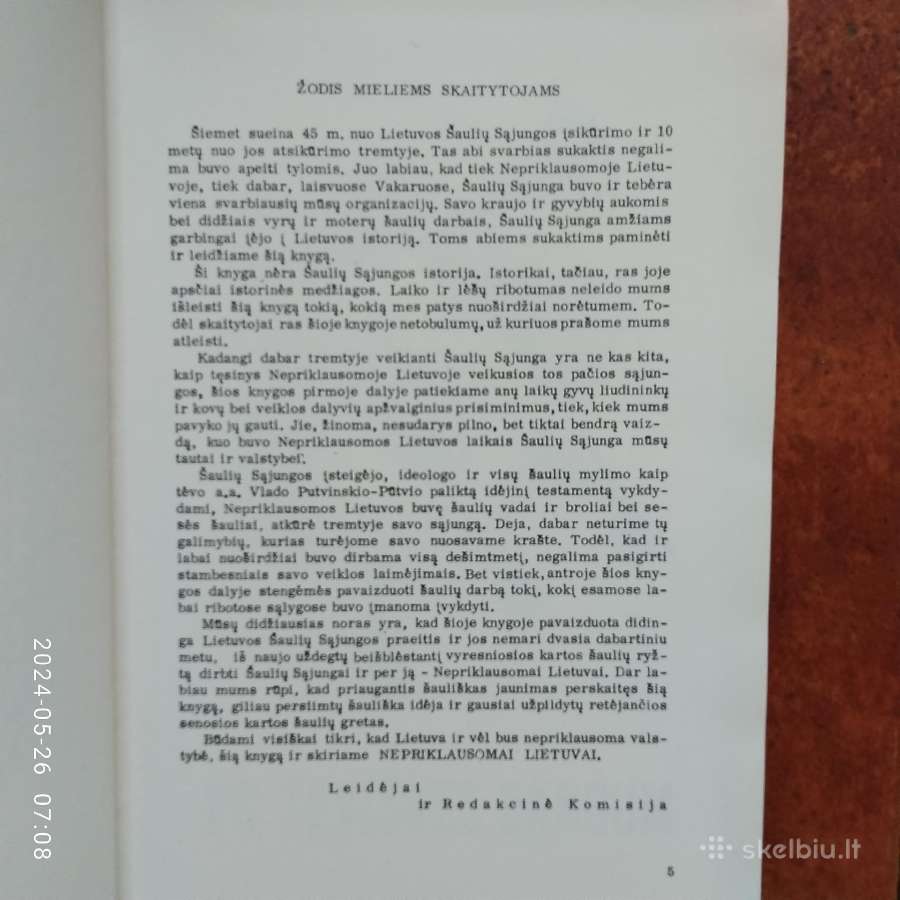 "Lietuvos Šaulių sąjungos istorija" Chicago 1965 m - nuotraukos Nr. 5