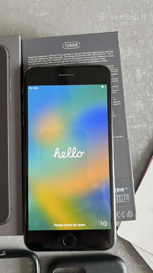iPhone 8 plus Space Grey 128gb - nuotraukos Nr. 3