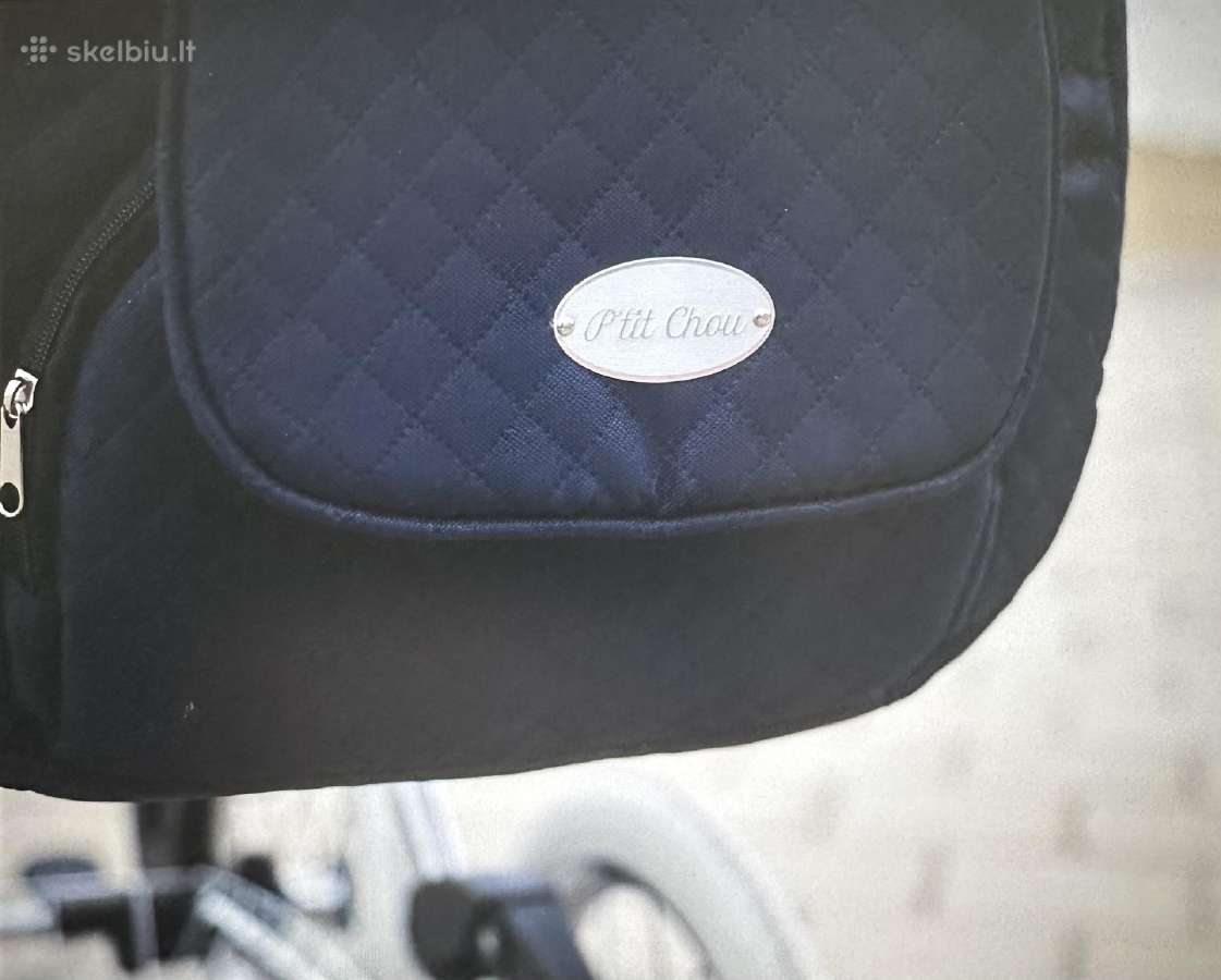 Išskirtinis 3in1 vežimėlis Ptit Chou Trento Navy - nuotraukos Nr. 7