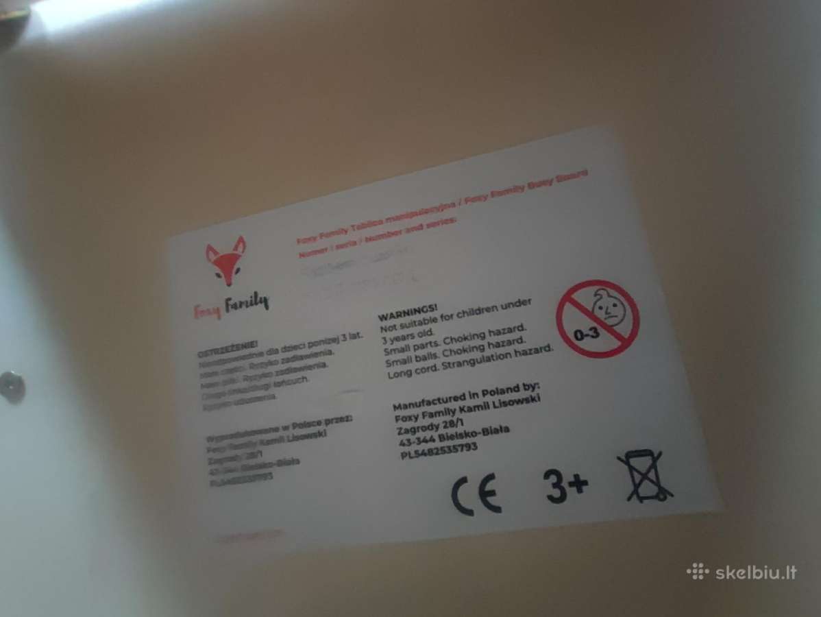 Lavinamoji- edukacinė lenta dramblys (#foxfamily) - nuotraukos Nr. 4