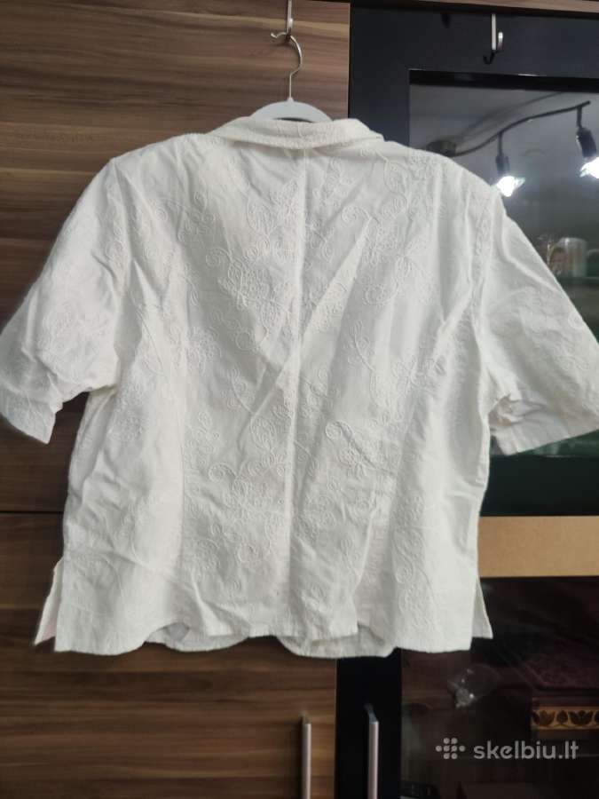 Baltas didesnio dyžio švarkelis 4xl - nuotraukos Nr. 2