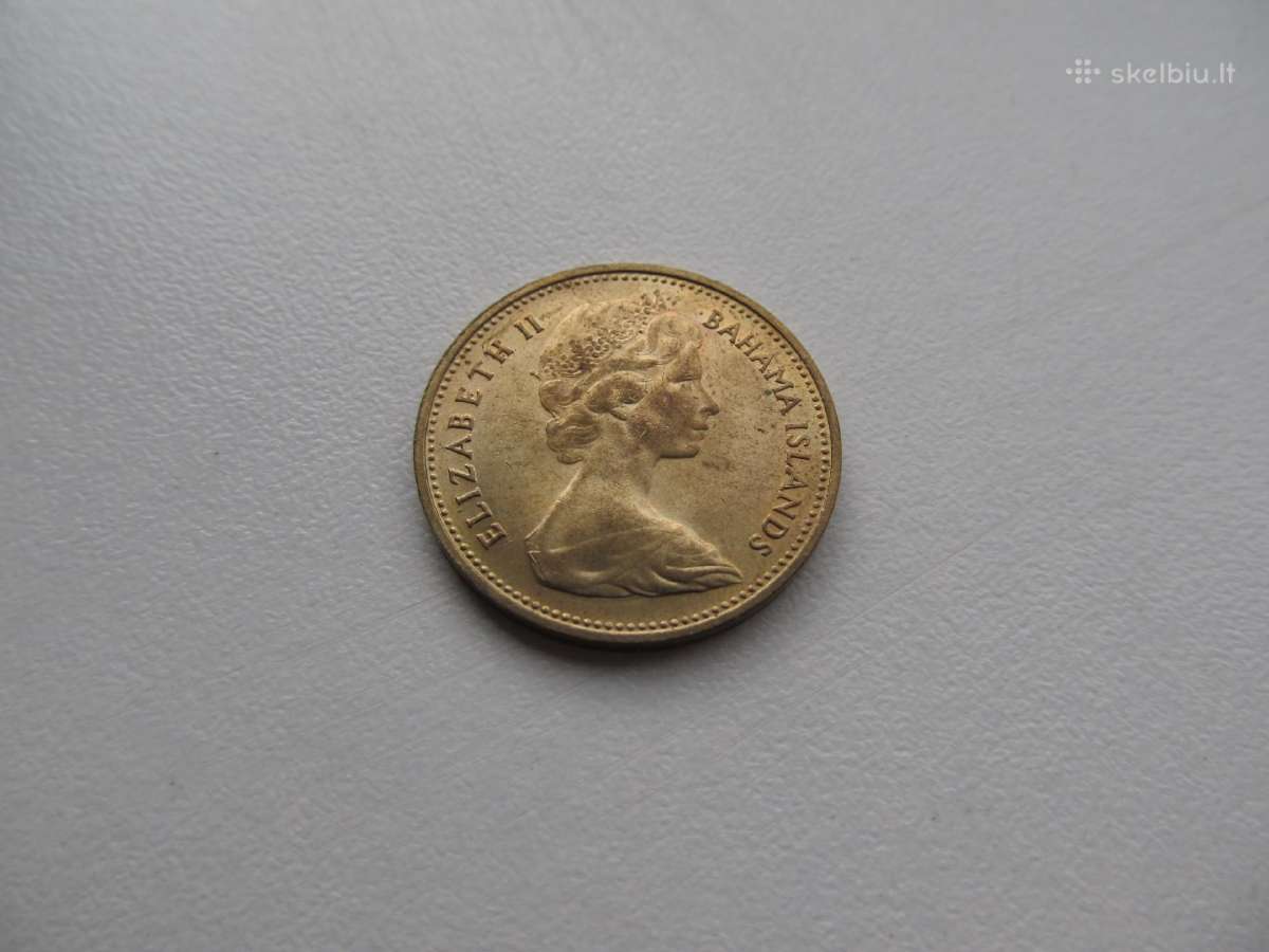 1 centas , Bahamos , 1969 - nuotraukos Nr. 2