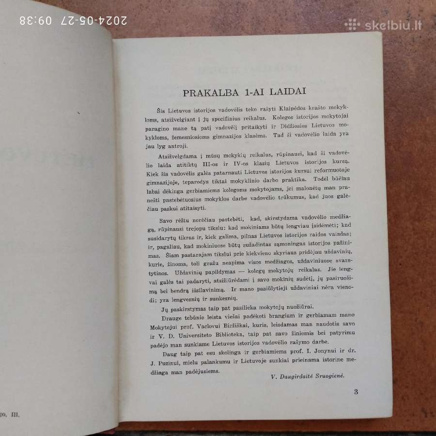 V. Daugirdaitė Sruogienė "Lietuvos istorija" 195? - nuotraukos Nr. 4