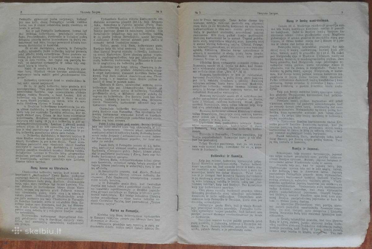 1544. Tėvynės Sargas labai retas antikvarinis-kole - nuotraukos Nr. 2