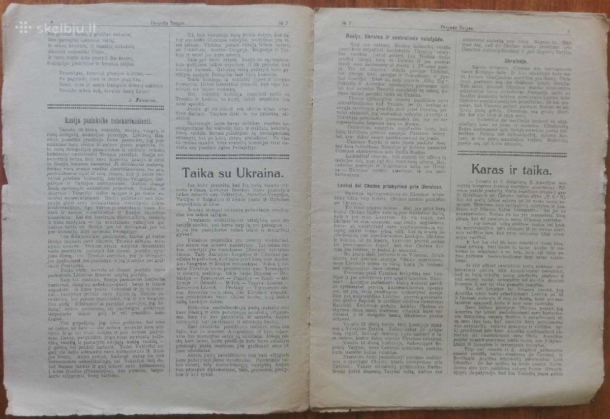 1544. Tėvynės Sargas labai retas antikvarinis-kole - nuotraukos Nr. 6