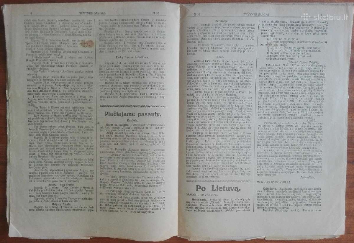 1544. Tėvynės Sargas labai retas antikvarinis-kole - nuotraukos Nr. 10