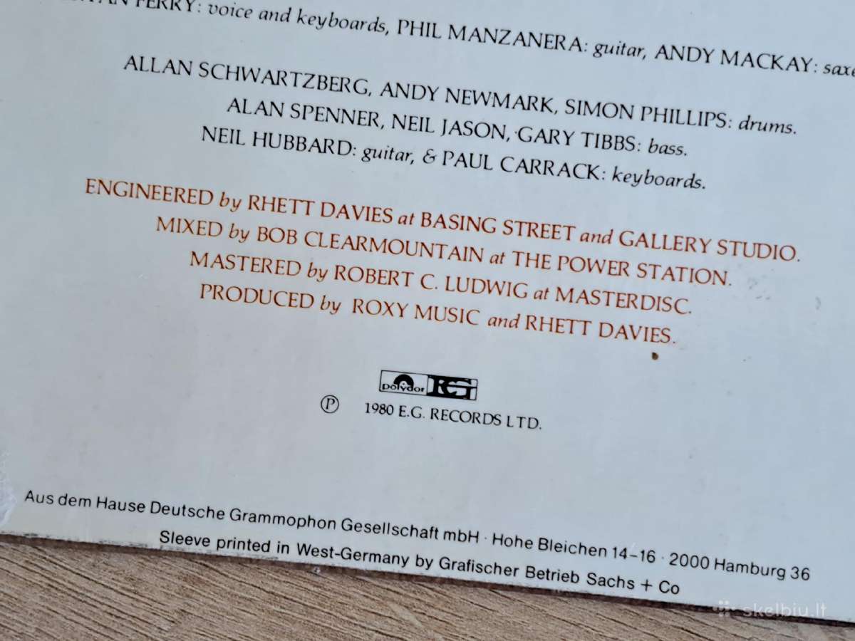 Vinilas Flesh and Blood, West Germany, 1980 - nuotraukos Nr. 8