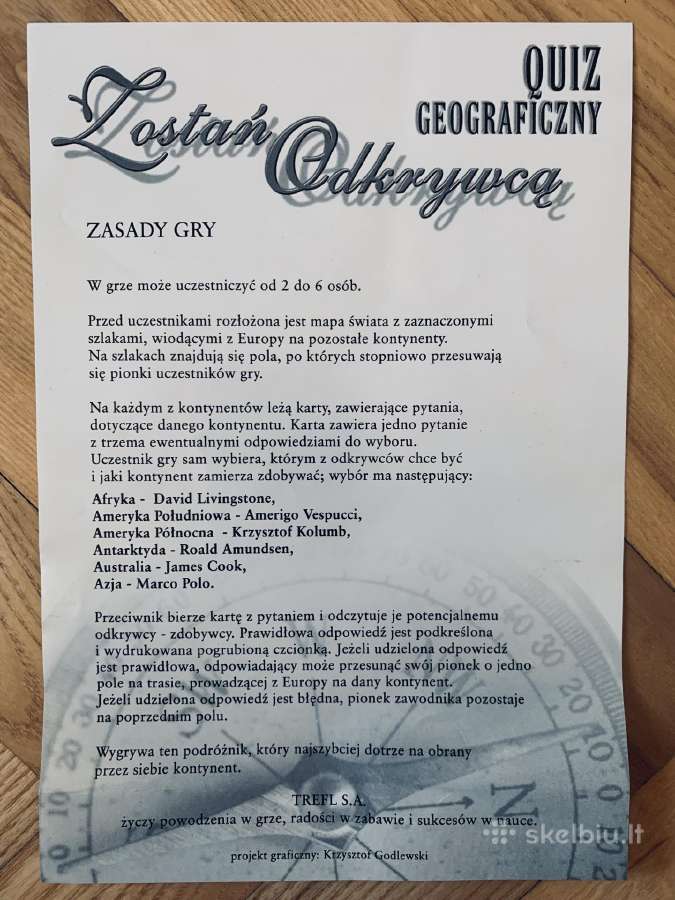 Stalo zaidimas Zostań Odkrywcą - nuotraukos Nr. 3