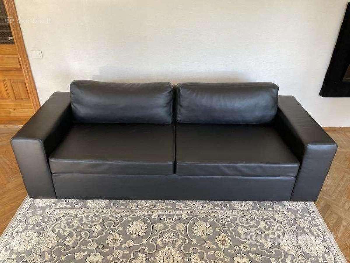 Odinė minkšta sofa-lova - nuotraukos Nr. 2