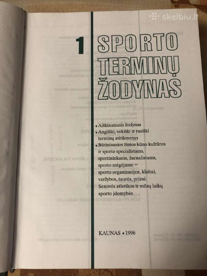 Sporto terminų žodynas - nuotraukos Nr. 2