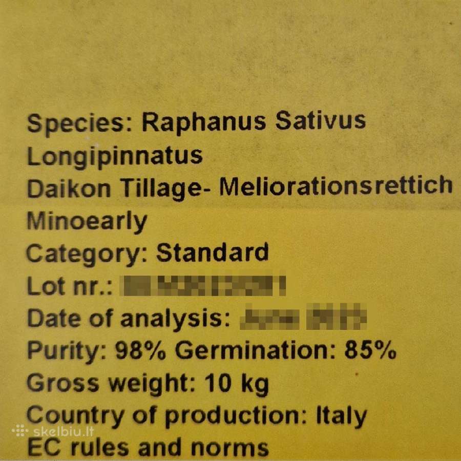 Sertifikuotos šakninis ridikas - nuotraukos Nr. 2