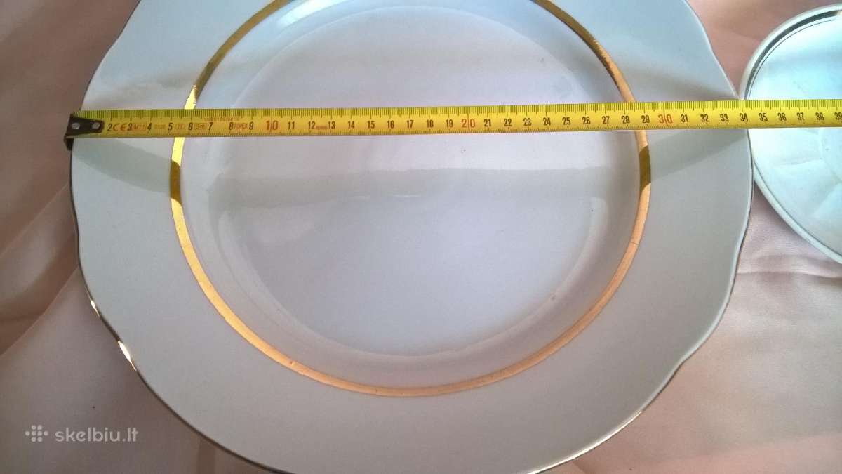 Didelė 34 cm lėkštė Rygos fabrikas - nuotraukos Nr. 2