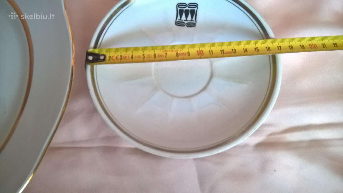 Didelė 34 cm lėkštė Rygos fabrikas - nuotraukos Nr. 3