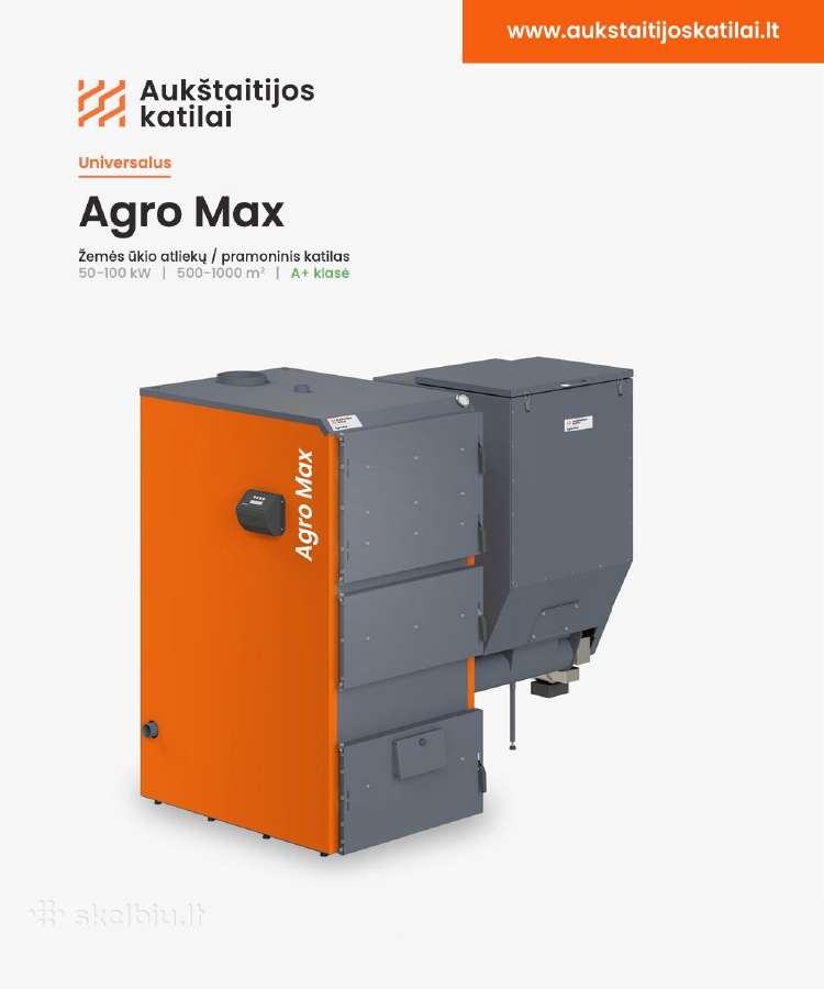 Pramoniniai grūdinių atliekų katilai "Agromax"