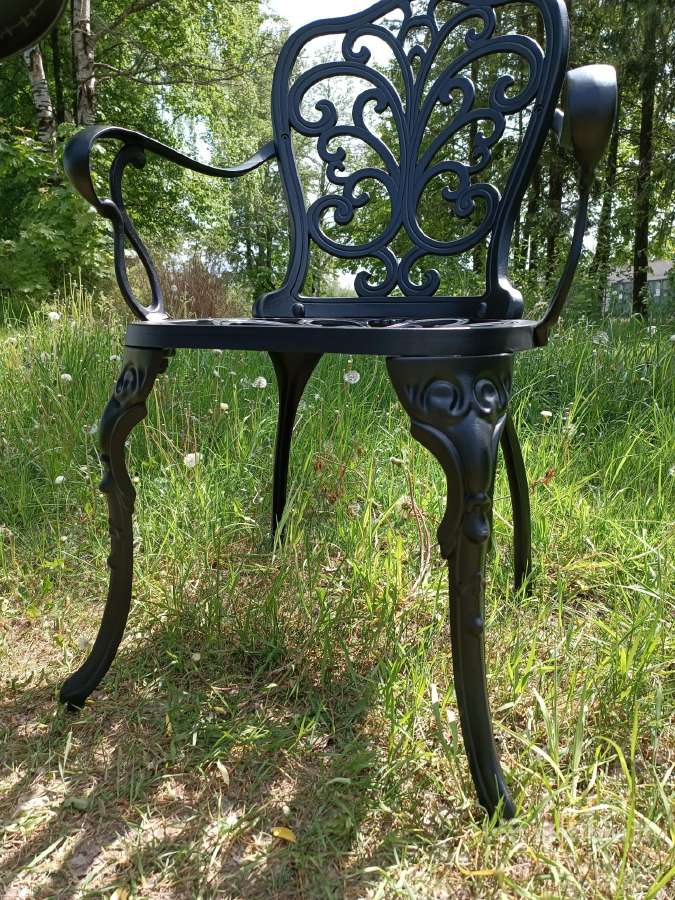 Puošnios metalinės lauko kėdės, ir po 1 vnt. - nuotraukos Nr. 5