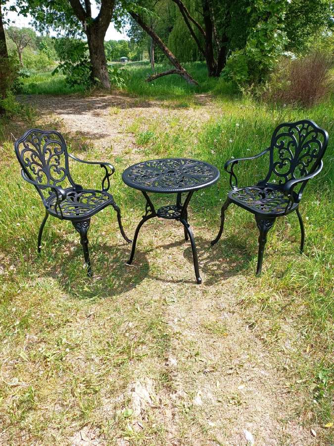 Lauko metalinis stalas ir kėdė, komplektas - nuotraukos Nr. 8