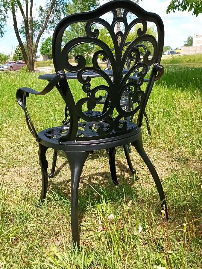 Lauko metalinis stalas ir kėdė, komplektas - nuotraukos Nr. 9
