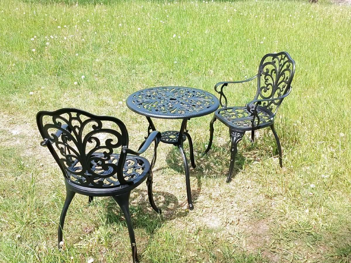 Lauko metalinis stalas ir kėdė, komplektas - nuotraukos Nr. 10