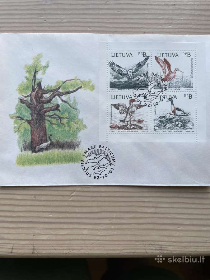 1992 m. Lietuviški pirmosios dienos vokai - nuotraukos Nr. 4