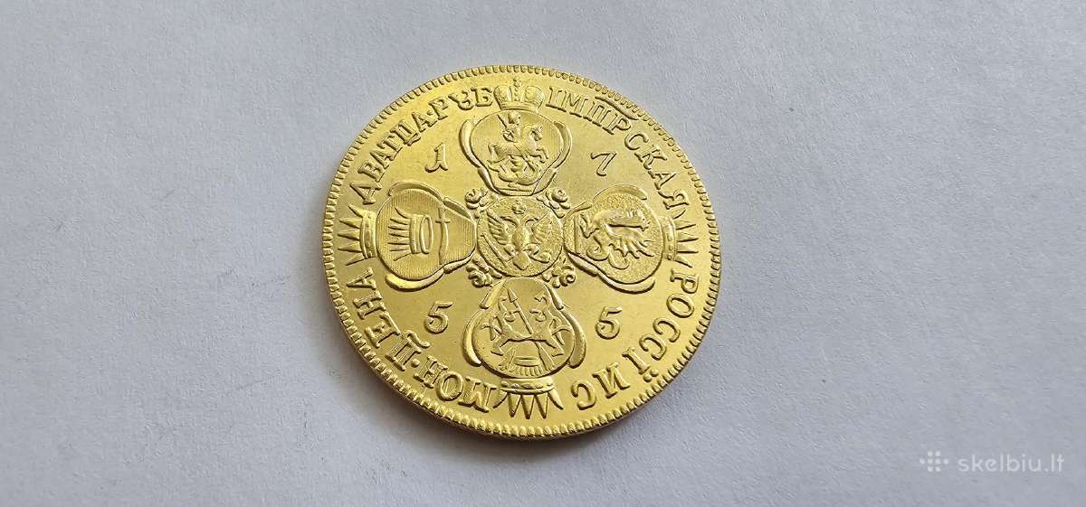 1755 20 ruble Elizaveta 4cm - nuotraukos Nr. 2