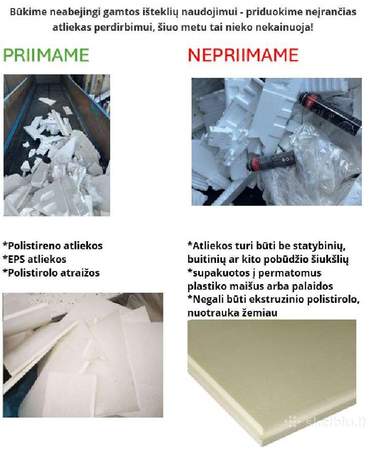 Priimame polistireno atliekas - nuotraukos Nr. 3