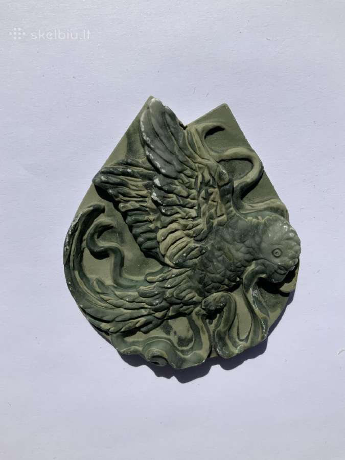 Jaspio pakabukas, Grifas, mineralas, akmuo