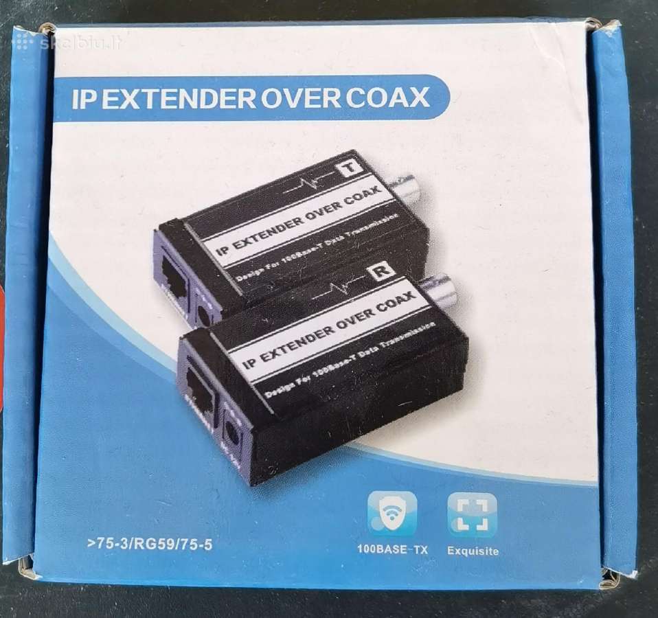 Ip prailgintuvai per Coax kabeli. Liko nepanaudoti - nuotraukos Nr. 3