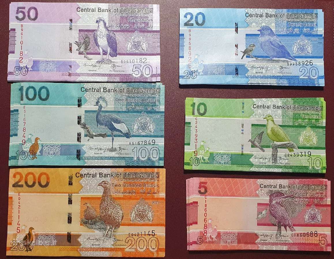 Gambijos 2023 banknotai