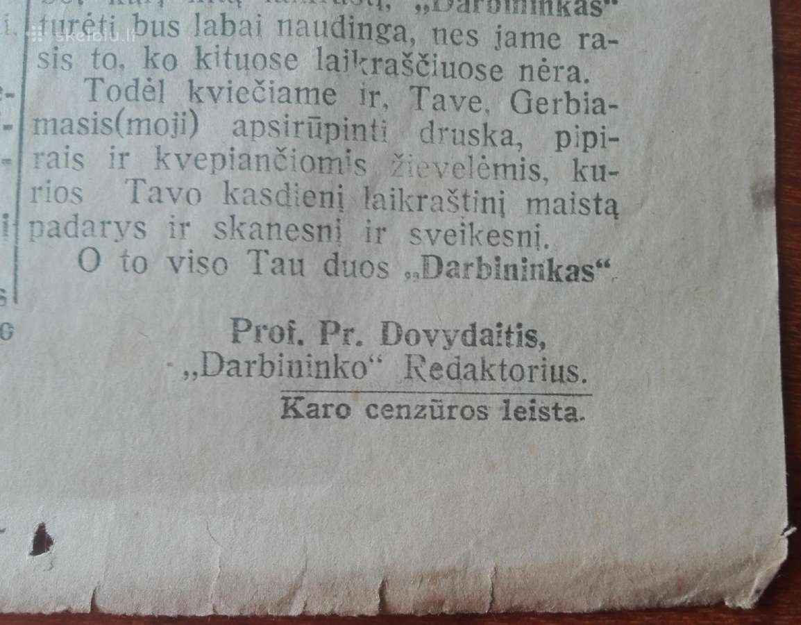 1324. Darbininkas antikvarinis-kolekcinis laikrašt - nuotraukos Nr. 4