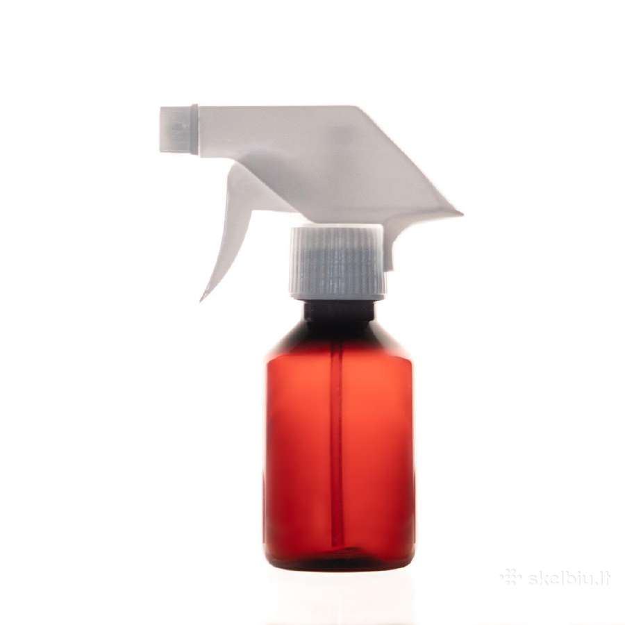 100ml Hdpe gintarinės spalvos butelis su purkštuku