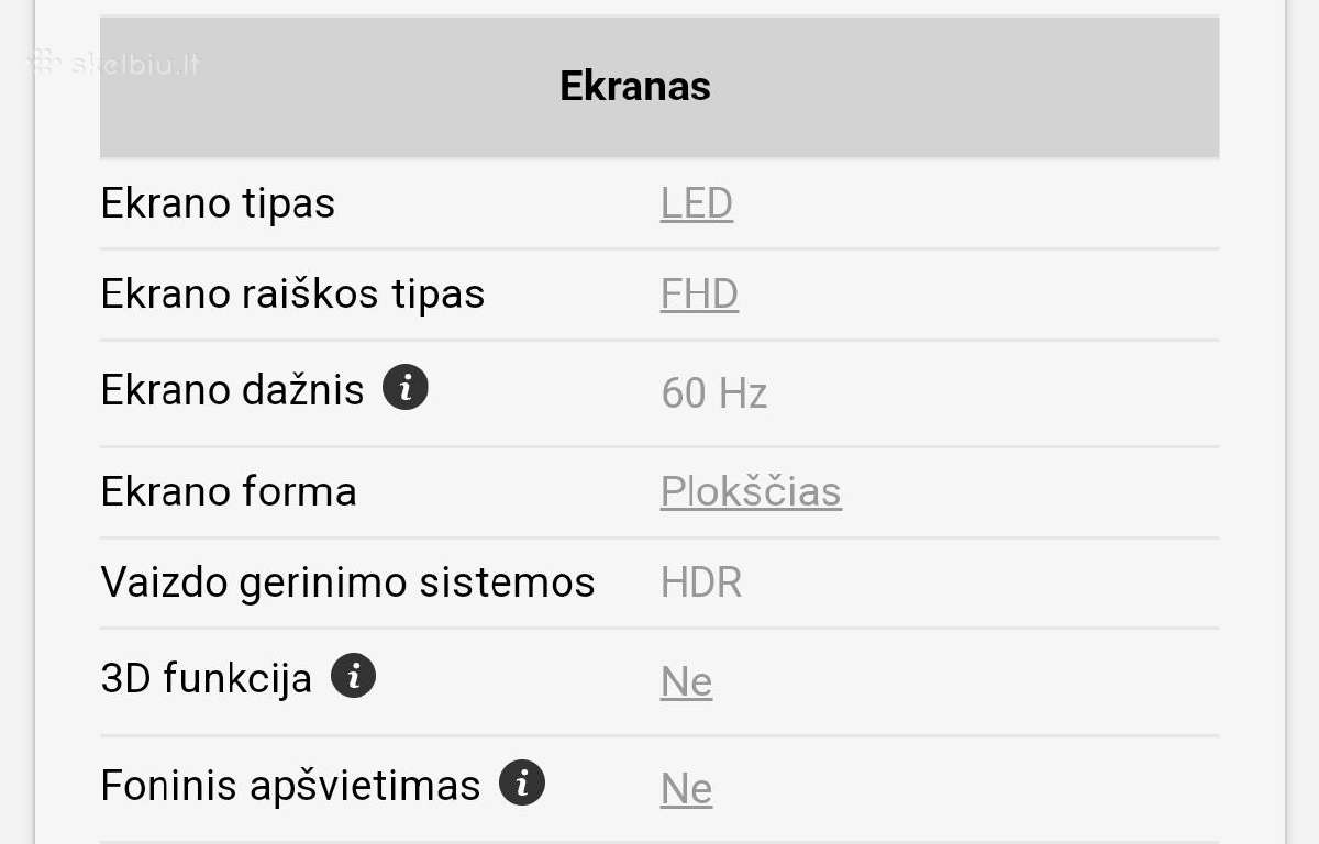 Naujas televizorius 102 cm Dolby Audio Full HD - nuotraukos Nr. 11