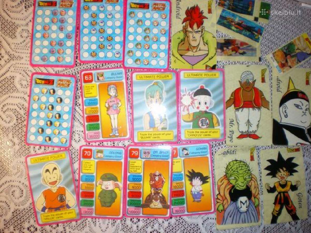 Perku korteles, lipdukus, kepsus, Taz, dragon ball - nuotraukos Nr. 11