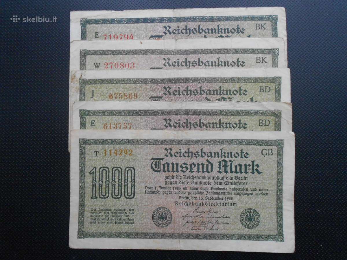1000 markių 1922m