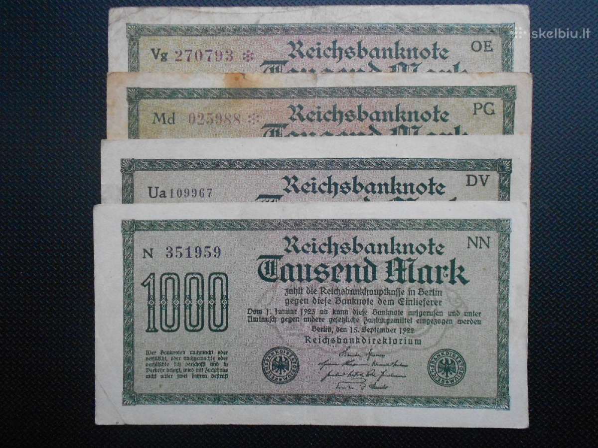 1000 markių 1922m - nuotraukos Nr. 2