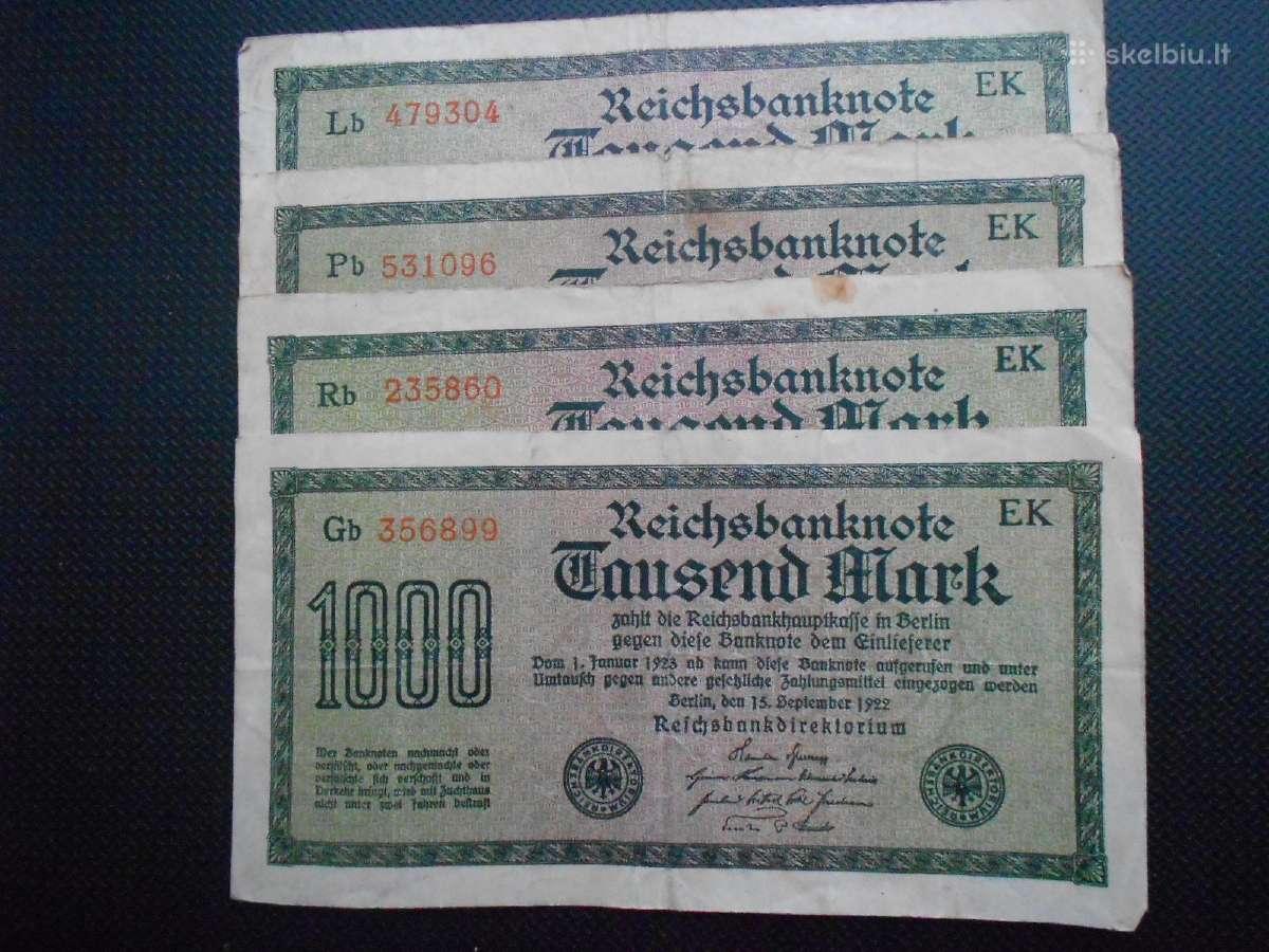 1000 markių 1922m - nuotraukos Nr. 3