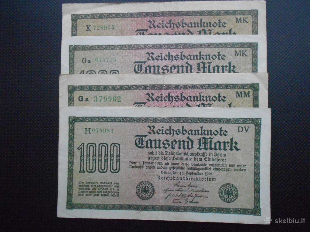 1000 markių 1922m - nuotraukos Nr. 5