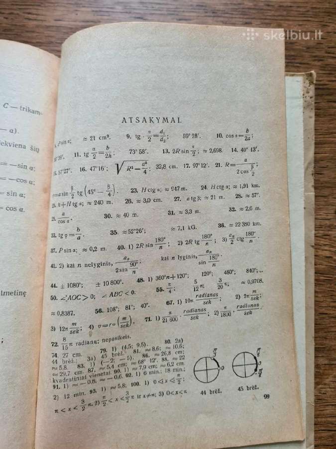 Antikvarinis Trigonometrijos uždavinynas - nuotraukos Nr. 5
