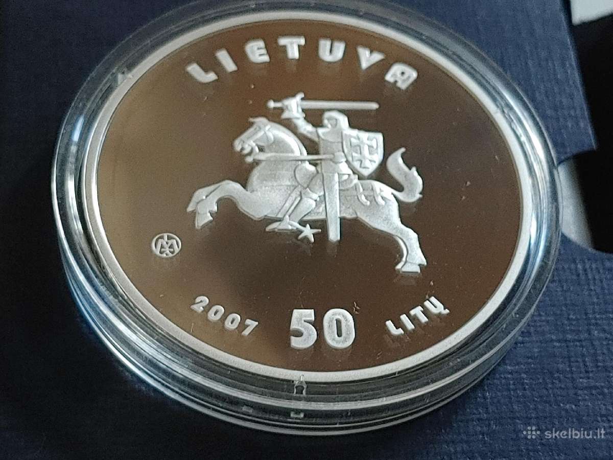 50 litų moneta - Pekinas Olimpiada - nuotraukos Nr. 2