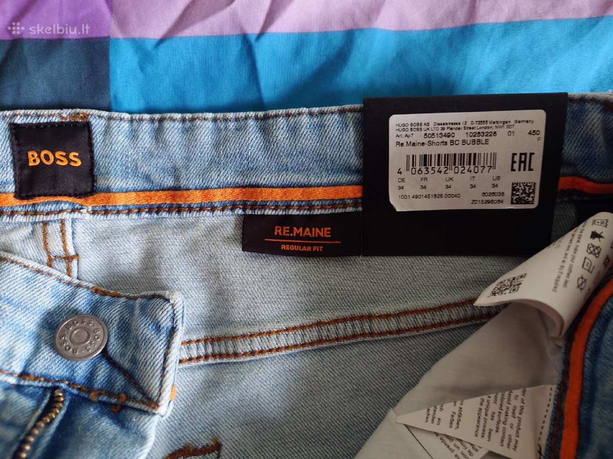 Vyriški džinsiniai šortai Hugo Boss orange. - nuotraukos Nr. 4